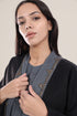Embroidered Wool long Coat